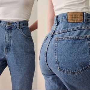 Vintage 90s Eddie Bauer Classic Fit High-Rise Straight-leg Stonewash Jeans 27"